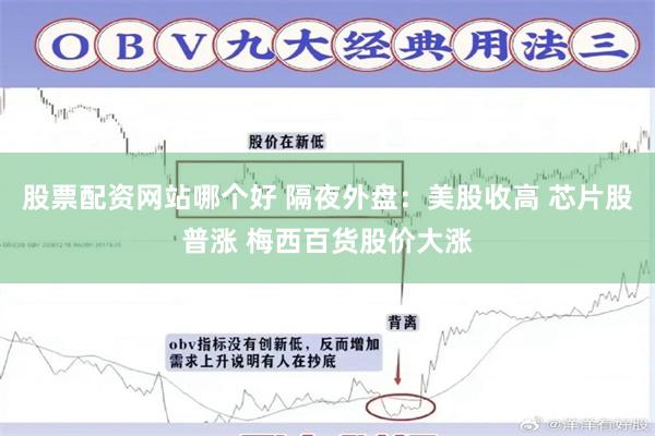 股票配资网站哪个好 隔夜外盘：美股收高 芯片股普涨 梅西百货股价大涨